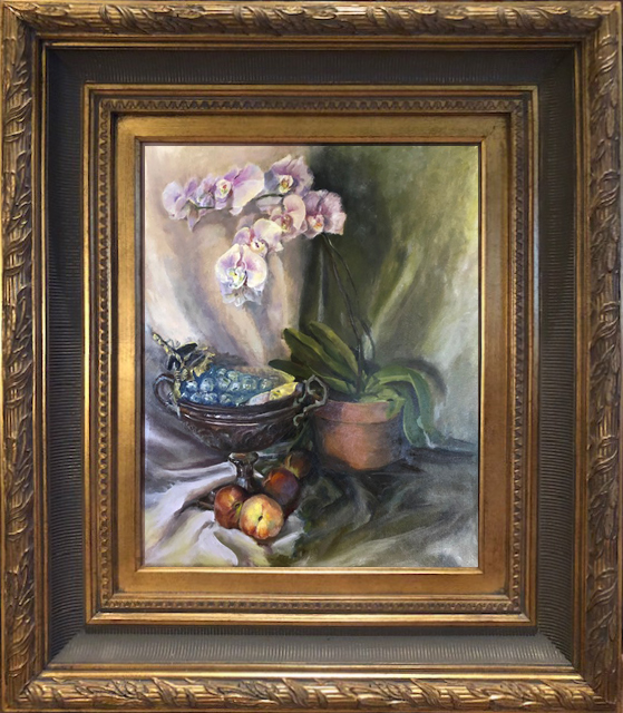 Orchid Serenity original framed